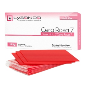 Cera 7 Rosa 225g 18 lâminas - Lysanda