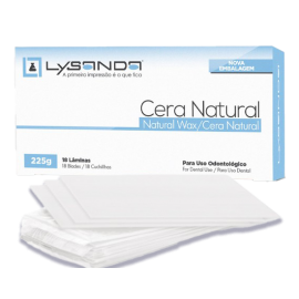 Cera Natural 225g 18 lâminas - Lysanda