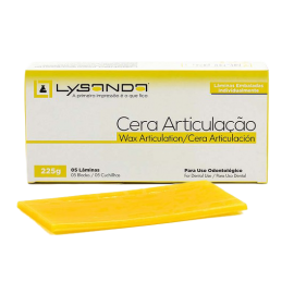 Cera Articulação Amarela 225g 5 lâminas - Lysanda