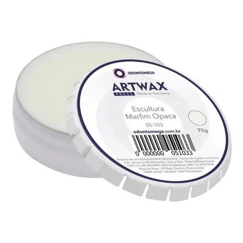 Cera Para Escultura Artwax Press Marfim Opaca - Odontomega